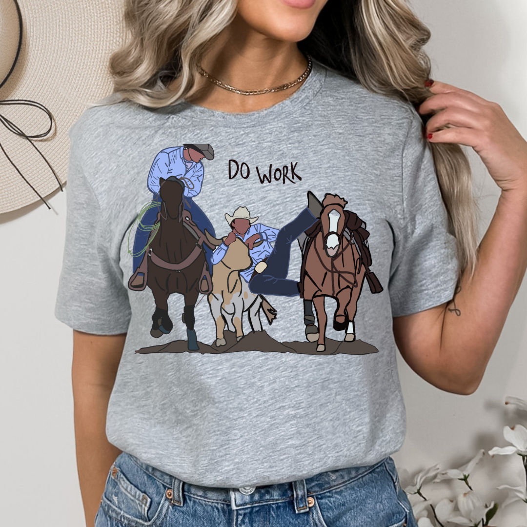 Steer Wrestling graphic t-shirt